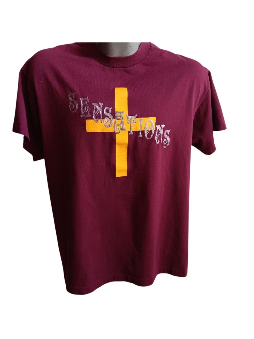 XL Vintage T-shirt Single Stitch Hef-T Christian Team 1980's Weirdo Tee Usa